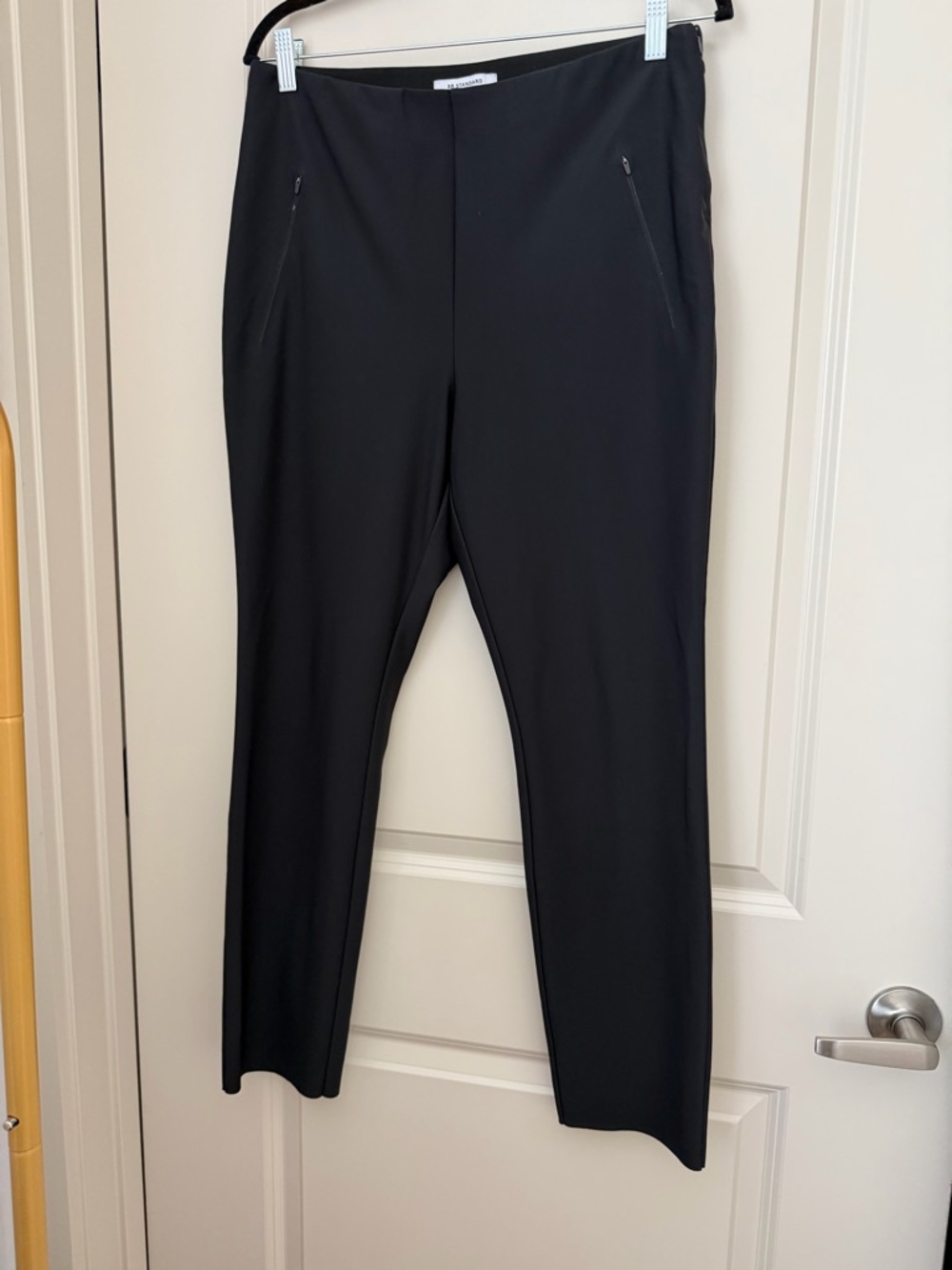 Banana Republic Black Slim Zip-Pocket Pants